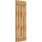 Ekena Millwork Spaced Board-n-Batten Shutters w/Z-Bar, Rough Sawn Western Red Cedar, 23W x 62H, PR RBS06Z23X062RWR - alternate 5